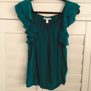 Trinity Silk Ruffle Shirt